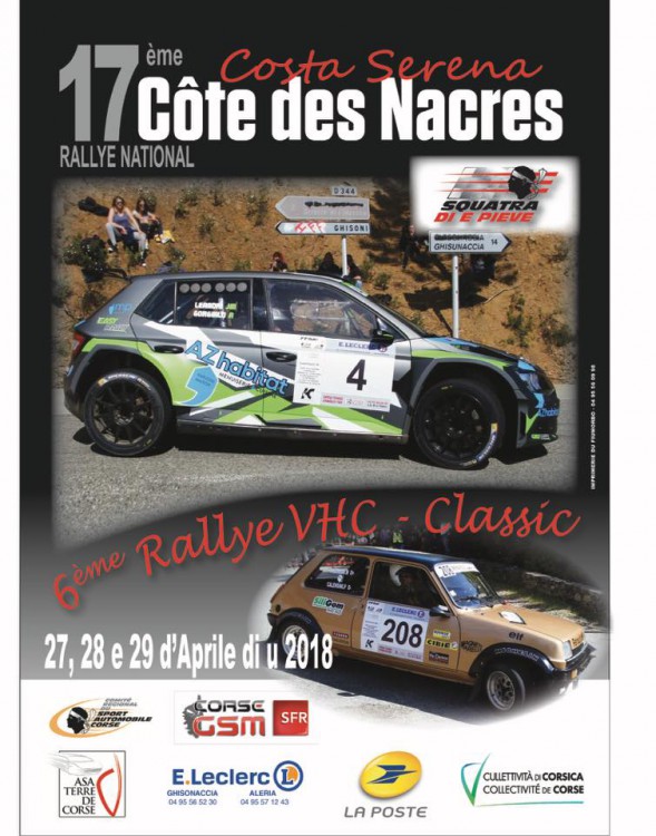 RALLYE NATIONAL COSTA SERENA COTE DES NACRES