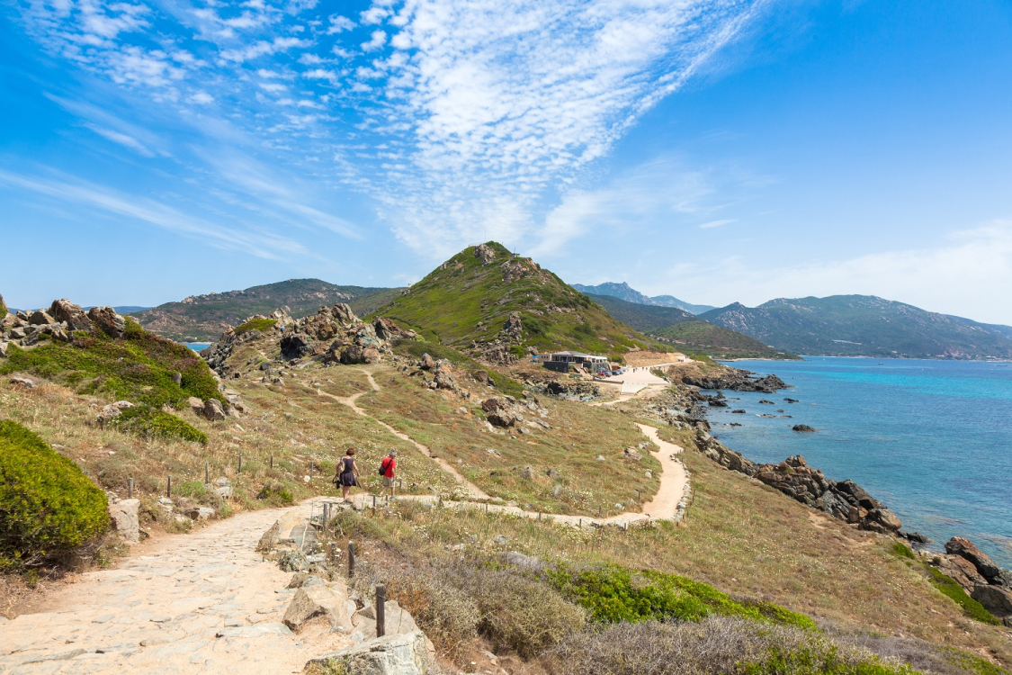 Sentier de randonnée des îles sanguinaires en Corse