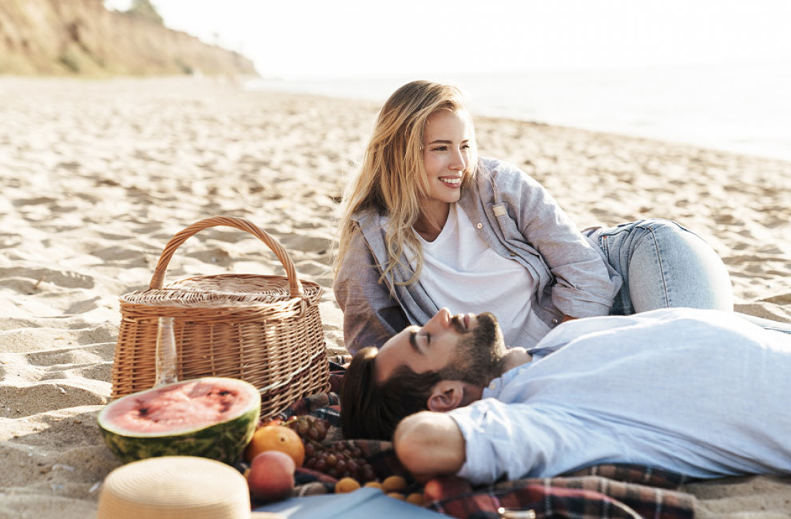 far from the crowded beaches, enjoy moments together