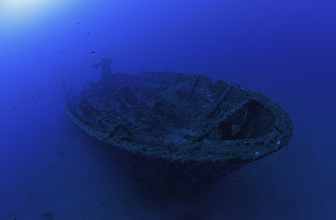Britisches Wrack „Insuma“ ©Nicolas Barraque