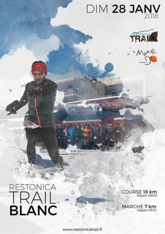 affiche trail blanc 2018
