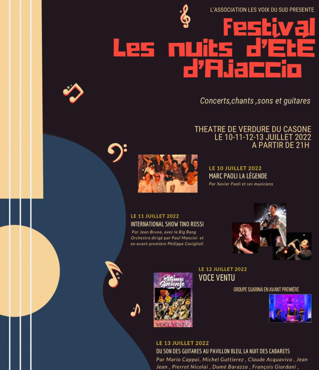 FESTIVAL NUITS D ETE AJACCIO 2022